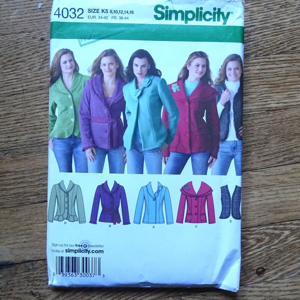 Simplicity 4032 Sewing Pattern